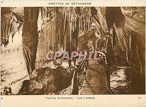 Carte Postale Ancienne Grottes de Betharram Partie Inferieure les Larmes