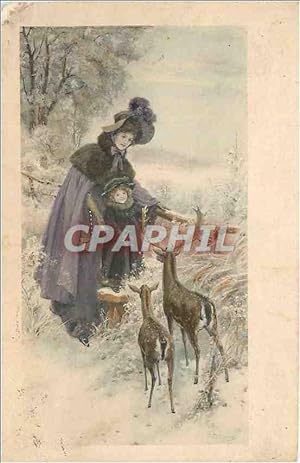 Seller image for Carte Postale Ancienne Femme Biches for sale by CPAPHIL