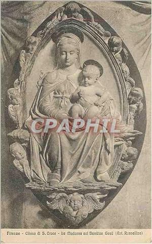 Seller image for Carte Postale Ancienne Firenze ba Madonna Col Bambino Gesu (Ant Rossellino) for sale by CPAPHIL