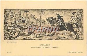Seller image for Carte Postale Ancienne Carpaccio Saint Georges Combattant le Dragon Venise for sale by CPAPHIL