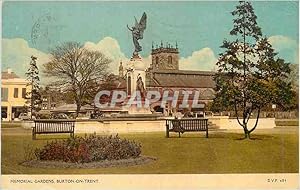 Carte Postale Moderne Memorial Gardens Burton on Trent