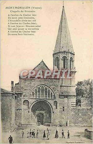 Carte Postale Ancienne Montmorillon (Vienne) Chapelle du Seminaire
