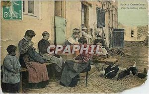 Seller image for Carte Postale Ancienne Scenes Champetres L'apres midi au Village for sale by CPAPHIL