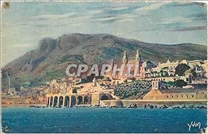 Carte Postale Ancienne La Douce de France Cote d'Azur Monte Carlo Le Casino et la Tete e Chien vu...