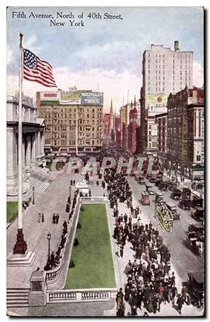 New York- Fifth Avenue North of 40th Street- Illustration - Carte Postale Ancienne