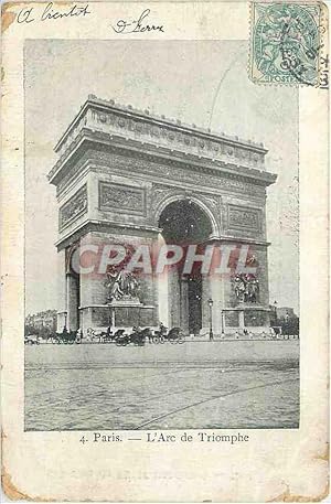 Imagen del vendedor de Carte Postale Ancienne 4 paris l arc de triomphe a la venta por CPAPHIL