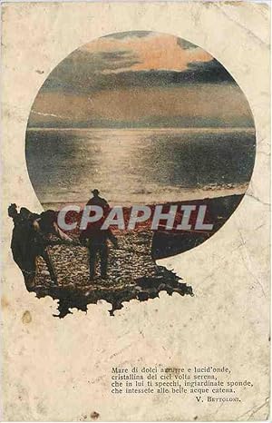 Seller image for Carte Postale Ancienne Mare di dolci azzure e lucid onde cristallina del ciel volta serena for sale by CPAPHIL