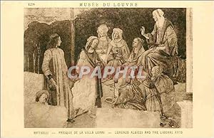 Bild des Verkufers fr Carte Postale Ancienne Musee du louvre botticelli fresque de la villa lemmi zum Verkauf von CPAPHIL