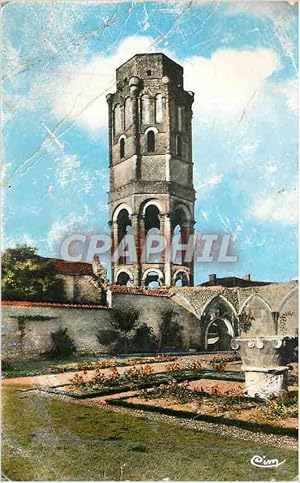 Bild des Verkufers fr Carte Postale Moderne Charroux (vienne) 102 la tour octogonale dite de charlemagne vue du jardin de l ancienne abbaye zum Verkauf von CPAPHIL