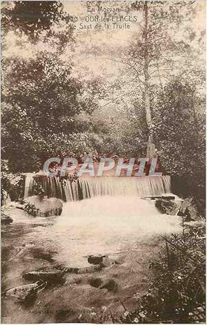 Carte Postale Ancienne En morvan 230 dun les places le saut de la truite