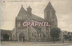 Carte Postale Ancienne Ouistreham Riva Bella L'Eglise XIIe Siecle