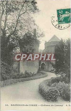 Carte Postale Ancienne 26 bagnoles de l orne château de lassay