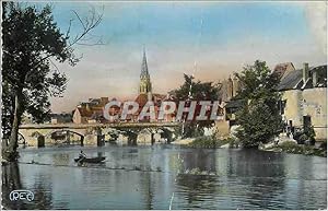 Carte Postale Moderne Argenton sur Creuse (Indre) Les Bords de la Creuse au Pont Neuf