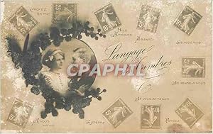 Bild des Verkufers fr Carte Postale Ancienne Femmes Langage des fleurs zum Verkauf von CPAPHIL