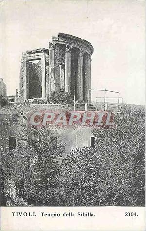 Carte Postale Ancienne Tivoli Tempio Della Sibilla