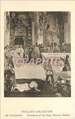 Immagine del venditore per Carte Postale Ancienne Wallace Collection Delocroix Execution of the Doge Marino Faliero venduto da CPAPHIL