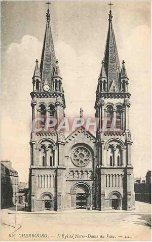 Carte Postale Ancienne Cherbourg L'Eglise Notre Dame du Voeu