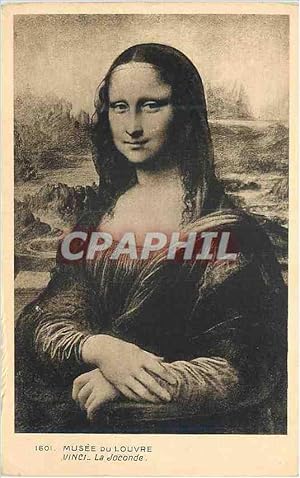 Bild des Verkufers fr Carte Postale Ancienne 1601 musee du louvre vinci la joconde zum Verkauf von CPAPHIL