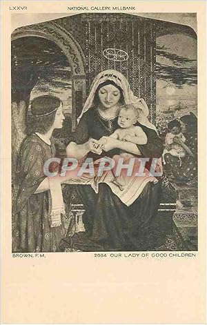 Image du vendeur pour Carte Postale Ancienne National Gallery Millbank Brown FM Our Lady of Good Children mis en vente par CPAPHIL