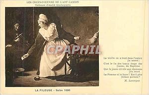 Seller image for Carte Postale Ancienne Les chefs d oeuvre de l art gascon tableau d andre crochepierre la fleuse salon 1896 for sale by CPAPHIL