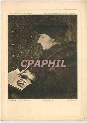 Bild des Verkufers fr Carte Postale Ancienne Portrait of Erasmus zum Verkauf von CPAPHIL
