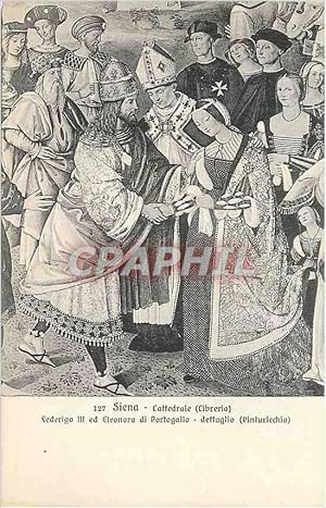 Immagine del venditore per Carte Postale Ancienne Siena Cattedrale (Cibreria) Federigo III ed Eleonora di Portogallo Dettaglio (Pinturicchio) venduto da CPAPHIL
