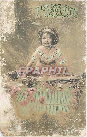 Image du vendeur pour Carte Postale Ancienne Enfant 1er Avril mis en vente par CPAPHIL