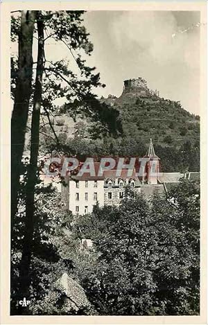 Carte Postale Moderne Murols Le Château et l'Eglise Vus a Travers Les Pins