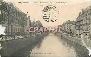 Bild des Verkufers fr Carte Postale Ancienne 1004 rennes les quais vue gnrale prise du pont st georges zum Verkauf von CPAPHIL