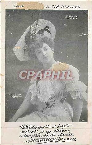 Bild des Verkufers fr Carte Postale Ancienne Collection Artistique du Vin Desles M Regnier Vaudeville zum Verkauf von CPAPHIL