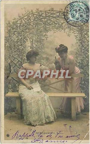 Image du vendeur pour Carte Postale Ancienne Confidences mis en vente par CPAPHIL