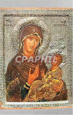 Carte Postale Moderne Icone Sainte Vierge Avec Ange Musee d'Ohrid