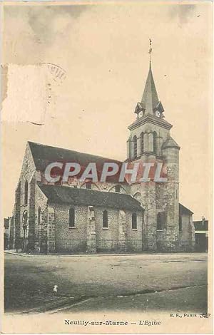 Carte Postale Ancienne Neuilly sur Marne L'Eglise