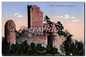 Carte Postale Ancienne Ruine Landsberg Mittelvogesen