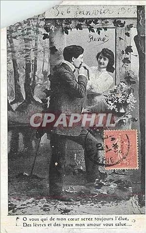 Imagen del vendedor de Carte Postale Ancienne Le 6 Janvier 1907 O vous qui de Mon Coeur Serez Toujours l'Elue a la venta por CPAPHIL