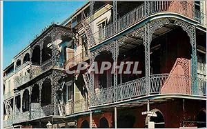 Carte Postale Moderne Lace balconies St peter Street New Orleans