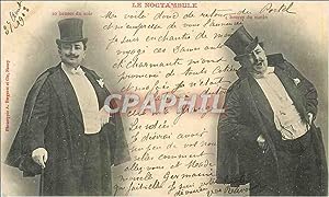 Bild des Verkufers fr Carte Postale Ancienne le Noctambule 10 Heures du Soir 4 Heures du Matin zum Verkauf von CPAPHIL