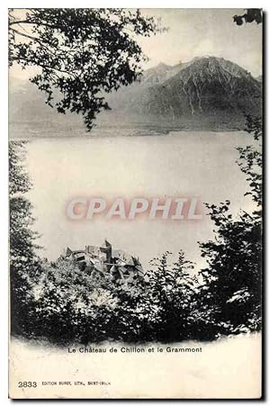 Image du vendeur pour Carte Postale Ancienne Suisse Le chteau de Chillon et le Grammont mis en vente par CPAPHIL