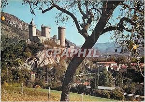 Bild des Verkufers fr Carte Postale Moderne Foix Le Chteau Demeure historique des Comtes de Foix dont le plus celebre fut Gaston Phoebus zum Verkauf von CPAPHIL