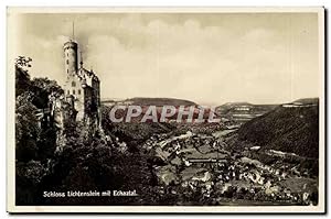 Bild des Verkufers fr Baviere-Bayern- Schloss Lichtenstein mit Echaztal -CPA zum Verkauf von CPAPHIL