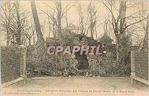 Imagen del vendedor de Carte Postale Ancienne Saint Leu Taverny Ancienne Propriete des Princes de Conde (Rocher de la Source Mery) a la venta por CPAPHIL