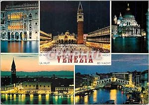 Image du vendeur pour Carte Postale Moderne Venezia La Nuit Canal Grande e Ponte di Rialto mis en vente par CPAPHIL