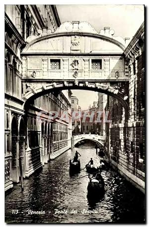 Carte Postale Ancienne Italie Italia Venezia Ponte del Sospiri