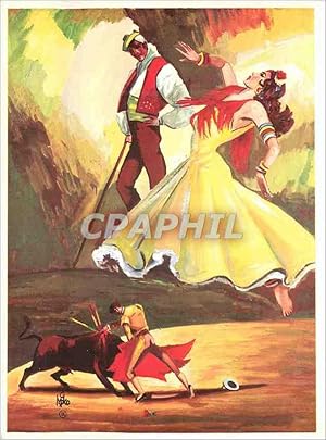 Seller image for Carte Postale Moderne Fantaisie Espagne Flamenco Corrida Taureau for sale by CPAPHIL