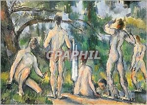 Bild des Verkufers fr Carte Postale Moderne Paul Cezanne Das Baden Bildgrosse Moskau Puschkin Museum zum Verkauf von CPAPHIL