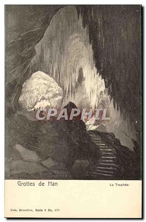 Carte Postale Ancienne Grottes de Han Le trophee