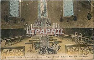 Carte Postale Ancienne Clichy Sous Bois Chapelle Notre Dame des Anges L'Autel