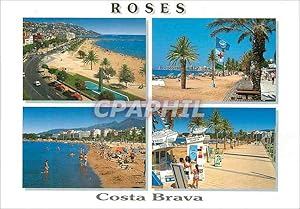 Bild des Verkufers fr Carte Postale Moderne Roses Costa Brava Girona vues diverses zum Verkauf von CPAPHIL