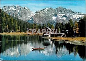 Carte Postale Moderne Madonna di Campiglio Trentino Logo e Rifugio di Nambino