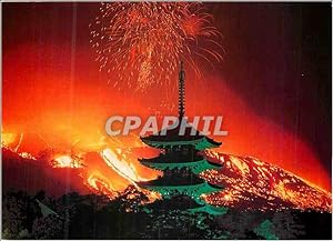 Seller image for Carte Postale Moderne Grass Burning Rite of Waxakusa Hill Nara for sale by CPAPHIL